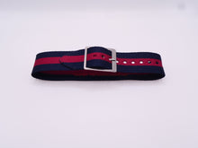 Load image into Gallery viewer, Hadley-Roma 18Mm Premium Regimental Style Nylon Burgundy/navy Watch Band Bands