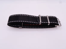 Load image into Gallery viewer, Hadley-Roma 20Mm Premium Nato Style Nylon White Watch Band Bands