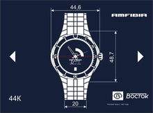 Load image into Gallery viewer, Vostok Amfibia Black Sea 440795 With Auto-Self Winding Mineral Glass Watches