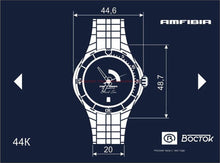 Load image into Gallery viewer, Vostok Amfibia Black Sea 446794 With Auto-Self Winding Mineral Glass Watches
