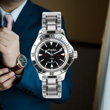 Load image into Gallery viewer, Vostok Amphibian Classic 12073B With Auto-Self Winding W/ Stainless Steel Bracelet Watches