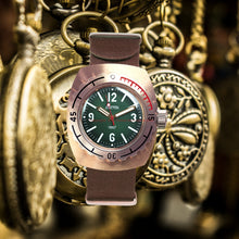 Load image into Gallery viewer, Vostok Amphibian Classic 90808B 1967 Bronze With Auto-Self Winding Watches