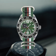 Load image into Gallery viewer, Vostok Komandirskie 03097A With Auto-Self Winding + Nylon (Zulu) Strap Watches