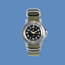 Load image into Gallery viewer, Vostok Komandirskie 18021B With Auto-Self Winding + Nylon (Zulu) Strap Watches