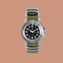 Load image into Gallery viewer, Vostok Komandirskie 18021B With Auto-Self Winding + Nylon (Zulu) Strap Watches