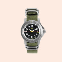 Load image into Gallery viewer, Vostok Komandirskie 18021B With Auto-Self Winding + Nylon (Zulu) Strap Watches