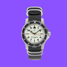 Load image into Gallery viewer, Vostok Komandirskie 18028A With Auto-Self Winding Full Lume Dial + Hands Nylon (Zulu) Strap Watches