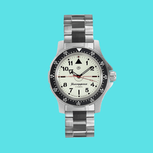 Load image into Gallery viewer, Vostok Komandirskie 18028A With Auto-Self Winding Full Lume Dial + Hands Stainless Steel Bracelet