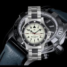 Load image into Gallery viewer, Vostok Komandirskie 18028A With Auto-Self Winding Full Lume Dial + Hands Stainless Steel Bracelet
