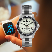 Load image into Gallery viewer, Vostok Komandirskie 18028A With Auto-Self Winding Full Lume Dial + Hands Stainless Steel Bracelet