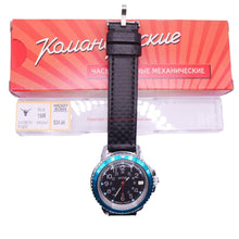 Load image into Gallery viewer, Vostok Komandirskie 431783 Mechanical Mod + Bezel Genuine Leather (Carbon Fiber) Strap Installation