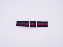 Load image into Gallery viewer, Hadley-Roma 18Mm Premium Regimental Style Nylon Burgundy/navy Watch Band Bands
