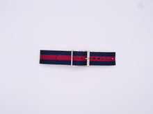 Load image into Gallery viewer, Hadley-Roma 20Mm Premium Regimental Style Nylon Burgundy/navy Watch Band Bands
