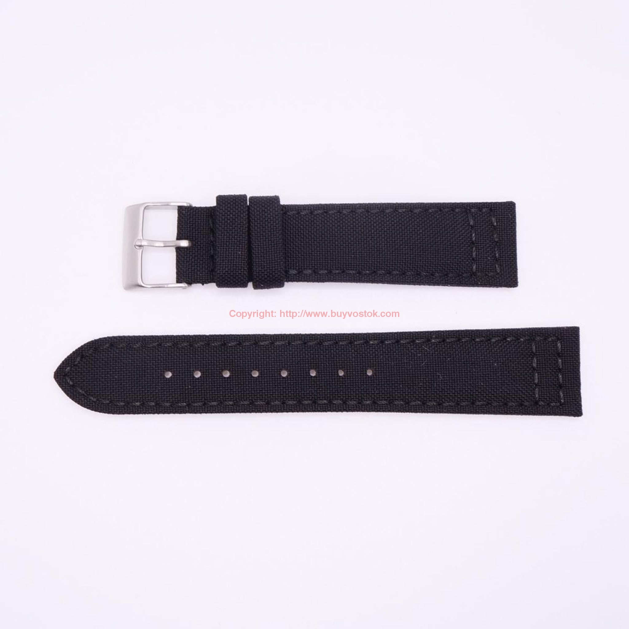 Hadley Roma 22mm BLACK Genuine CORDURA Premium Watch Band