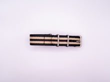 Load image into Gallery viewer, Hadley-Roma 22Mm Premium Nato Style Nylon Khaki Stripe Watch Band Bands