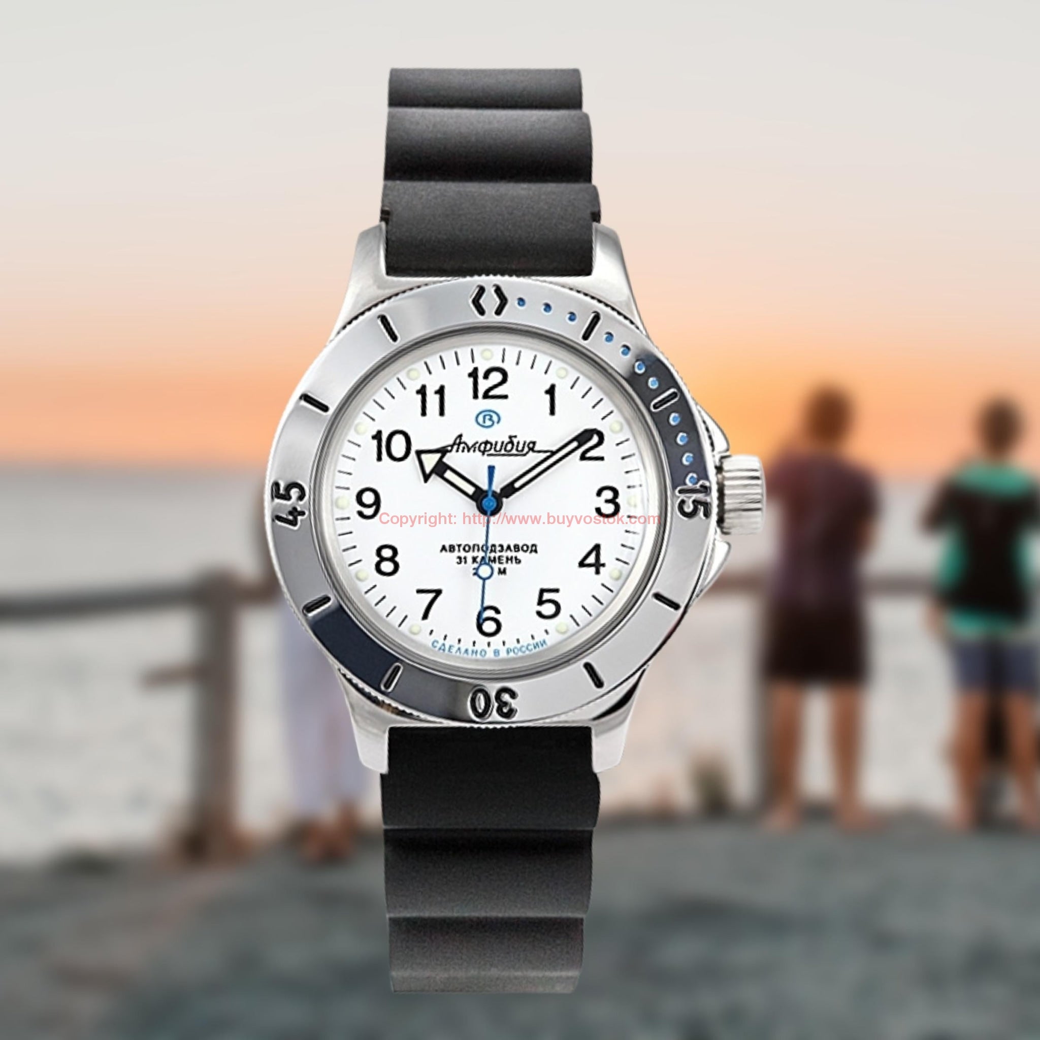 時計 Vostok Amphibia Vostok Amphibian Classic 120813 with Auto-Self Winding