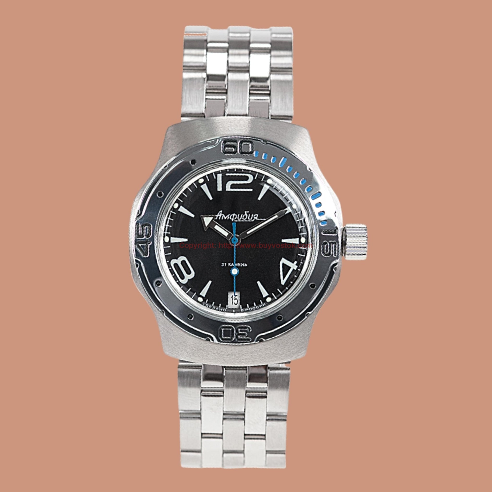 Vostok Amphibian Classic 160271 with Auto-Self Winding
