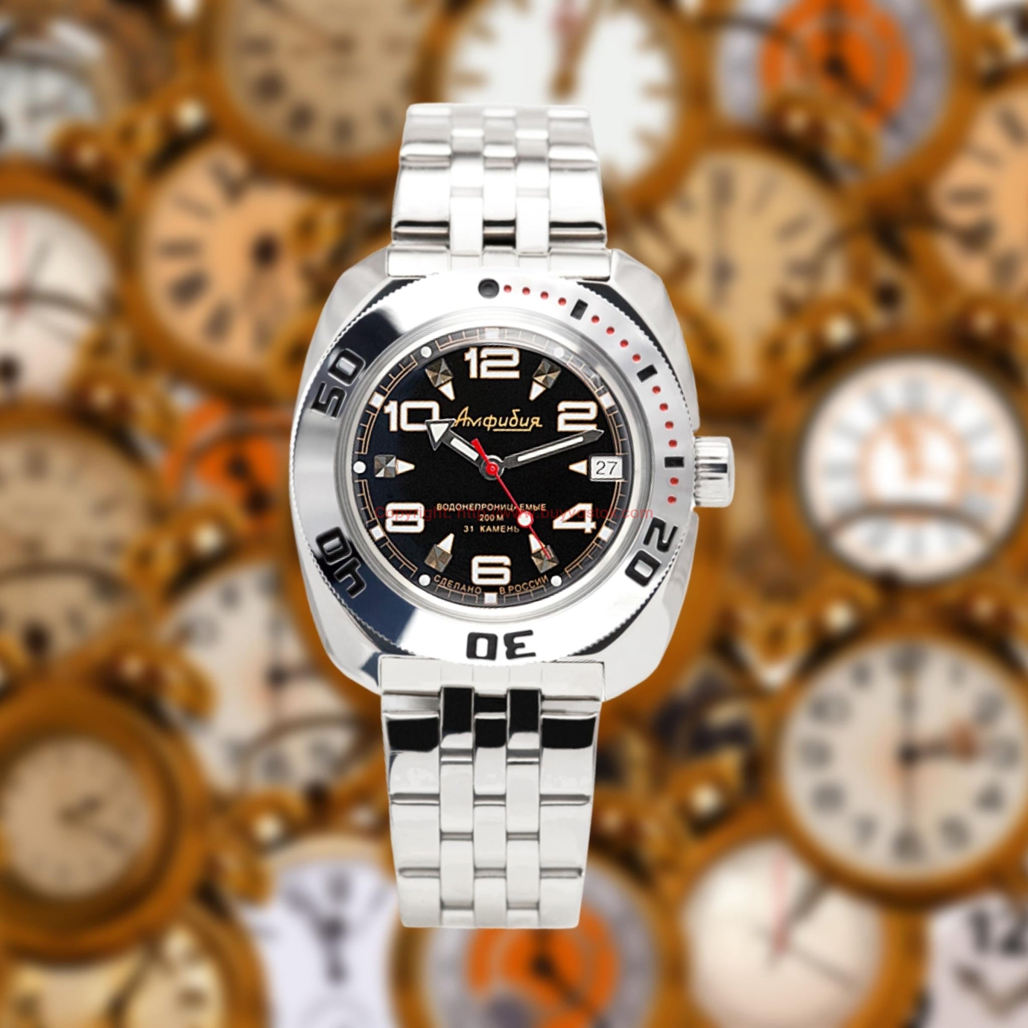 Vostok Amphibian Classic 710335 with Auto-Self Winding