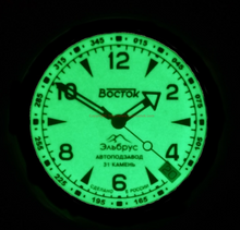 Load image into Gallery viewer, Vostok Amphibian Classic 74090B Mount Elbrus Full Lume With Auto-Self Winding Watches
