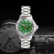 Load image into Gallery viewer, Vostok Amphibian Classic 74093B Mount Elbrus With Auto-Self Winding Watches
