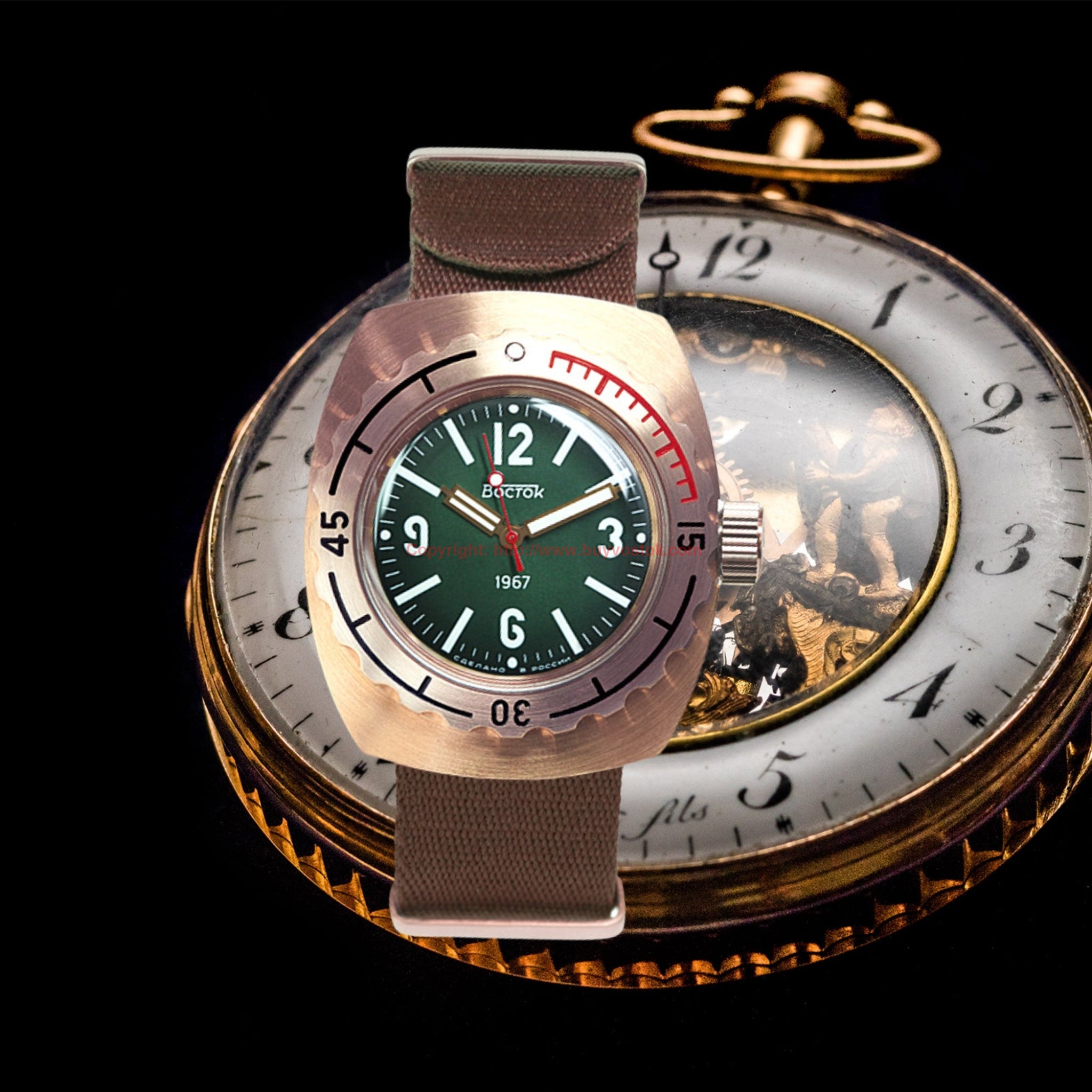 VOSTOK ボストーク ミリタリー 手巻 稼動品 腕時計 k26020082nn 