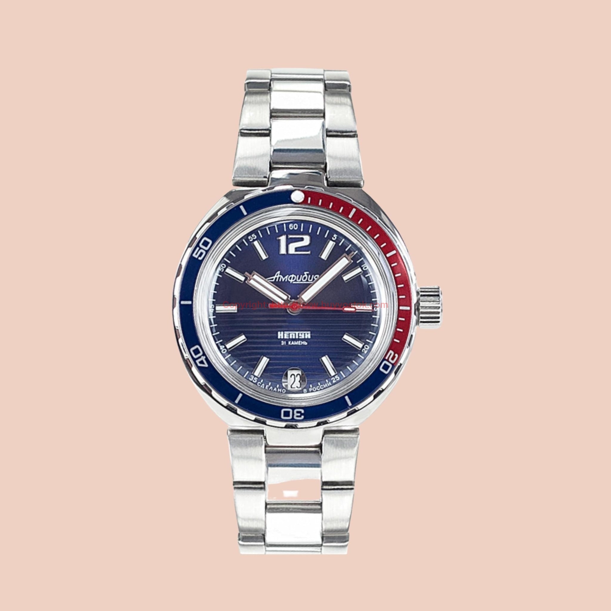 Vostok Amphibian Neptune 960759 with Auto Self Winding