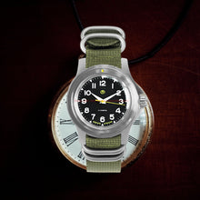 Load image into Gallery viewer, Vostok Komandirskie 18021B With Auto-Self Winding + Nylon (Zulu) Strap Watches
