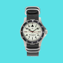 Load image into Gallery viewer, Vostok Komandirskie 18028A With Auto-Self Winding Full Lume Dial + Hands Nylon (Zulu) Strap Watches
