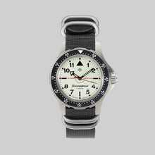 Load image into Gallery viewer, Vostok Komandirskie 18028A With Auto-Self Winding Full Lume Dial + Hands Nylon (Zulu) Strap Watches

