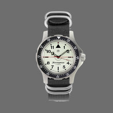 Load image into Gallery viewer, Vostok Komandirskie 18028A With Auto-Self Winding Full Lume Dial + Hands Nylon (Zulu) Strap Watches
