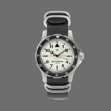Load image into Gallery viewer, Vostok Komandirskie 18028A With Auto-Self Winding Full Lume Dial + Hands Nylon (Zulu) Strap Watches