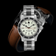 Load image into Gallery viewer, Vostok Komandirskie 18028A With Auto-Self Winding Full Lume Dial + Hands Stainless Steel Bracelet